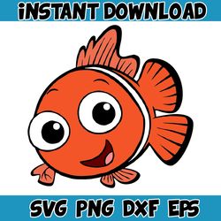 nemo layered svg, nemo png, dory svg, finding nemo clipart for cricut, instant digital download, svg (10)