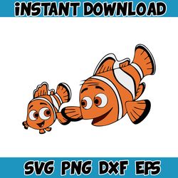 nemo layered svg, nemo png, dory svg, finding nemo clipart for cricut, instant digital download, svg (17)