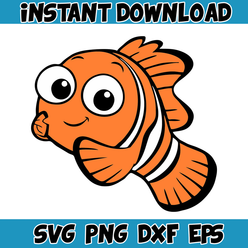 Nemo Layered SVG, Nemo PNG, Dory SVG, Finding Nemo clipart for cricut, Instant digital download, svg (2).jpg