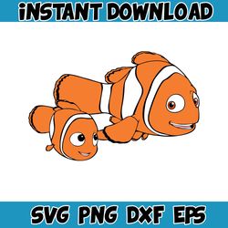 nemo layered svg, nemo png, dory svg, finding nemo clipart for cricut, instant digital download, svg (24)