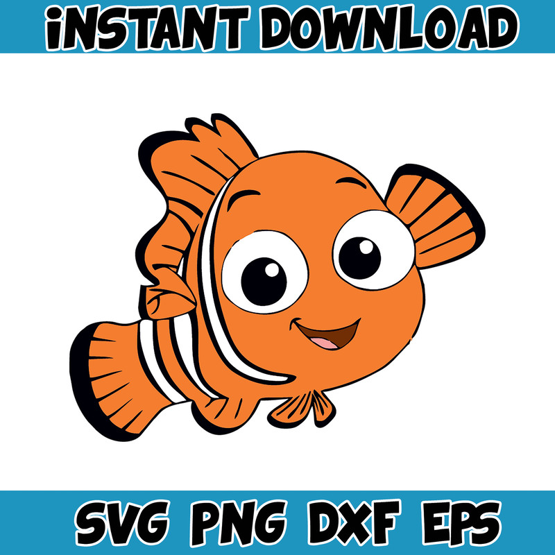 Nemo Layered SVG, Nemo PNG, Dory SVG, Finding Nemo clipart for cricut, Instant digital download, svg (28).jpg
