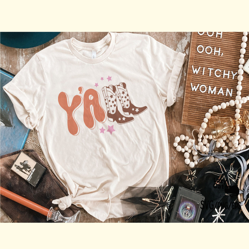 Western Y'all Cowboy Boots SVG Design_ 2.png
