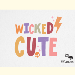 wicked cute halloween svg design