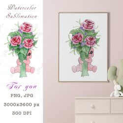 watercolor sublimation for you png, jpeg