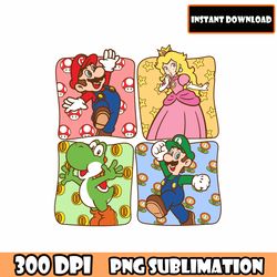 png super mario clipart,transparent images, printable mario, digital mario, instant download, luigi mario cart