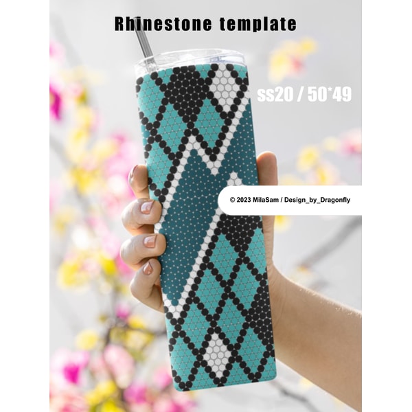 Bundle / Rhinestone Tumbler Template 50 stones_row for SS20- - Inspire ...