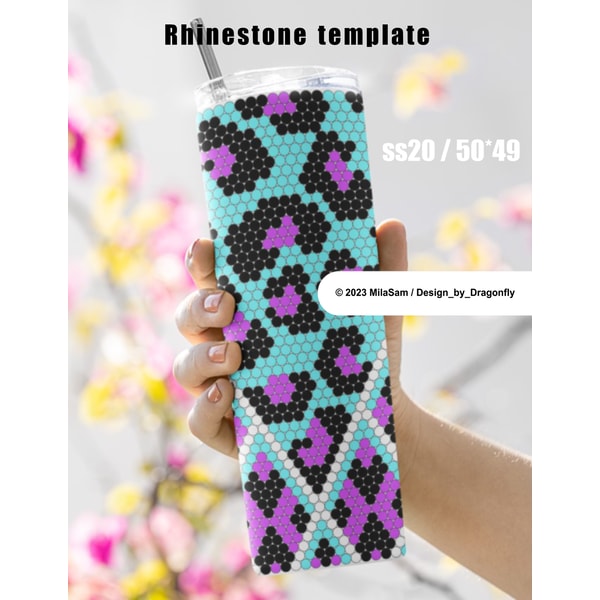 Bundle / Rhinestone Tumbler Template 50 stones_row for SS20- - Inspire ...