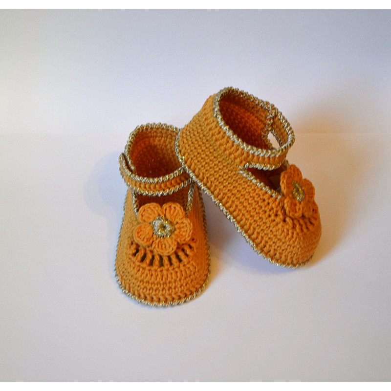 Booties Crochet Pattern For Girl Mary Jane Booties 6 9 Month 0