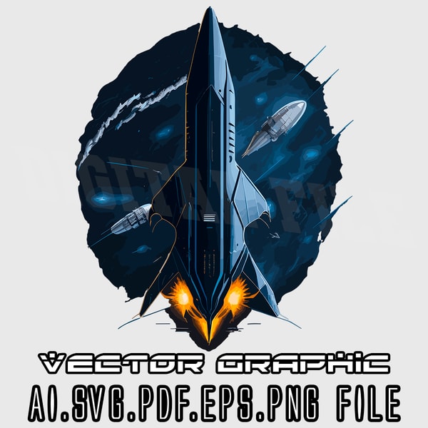 Starship Deviantart Vector Spacex Starship Vector Graphic AI.SVG.EPS.PDF. PNG DOWNLOAD | Inspire ...