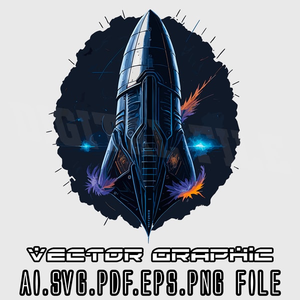 Starship Deviantart Vector Spacex Starship Vector Graphic AI.SVG.EPS.PDF. PNG DOWNLOAD - Inspire ...