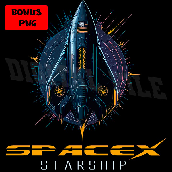 Spacex Graphics Spacex Starship Vector Graphic AI.SVG.EPS.PDF. PNG DOWNLOAD - Inspire ...