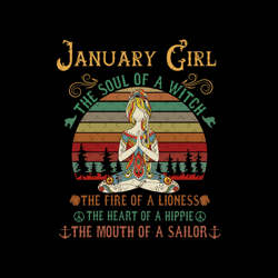 january girl the soul of a witch, birthday svg, born in january, january svg, january birthday svg, vintage birthday svg