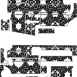 ar 15 gun engraving template svg vector file for laser engraving, cnc router, cricut, ez cad, fiber laser engraving v3