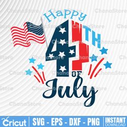 happy independence day svg, happy 4th of july svg cut file instant download, silhouette, fourth of july svg