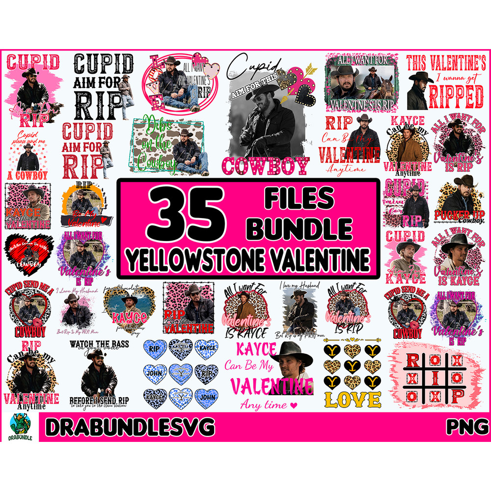 35 Yellowstone Valentine png, Valentine Png, Yellowstone bundle Png Digital Dowload, Dutton Ranch, Rip Png, Yellowstone Png Instant Dowload.jpg