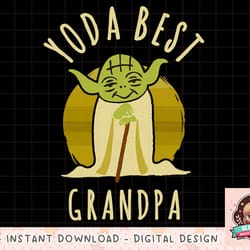 star wars yoda best grandpa cartoon yoda png