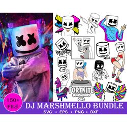 150 dj marshmello svg, marshmello dabbing svg, marshmello face, marshmello smile, marshmello bundle svg, silhouette, mar