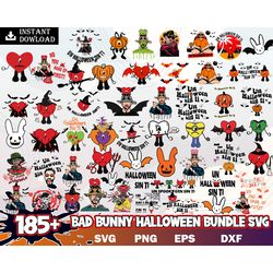 180 bad bunny halloween, halloween shirt svg, halloween svg bundle, un verano sin ti halloween svg png, benito svg insta