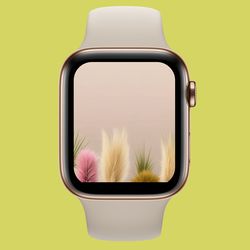 Aesthetic Apple Watch Face Boho  Apple Watch Wallpaper Floral, Apple Watch Wallpaper Beige, Aesthetic Appl