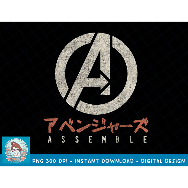 Marvel Avengers Assemble Kanji Symbol Graphic T-Shirt T-Shirt copy.jpg