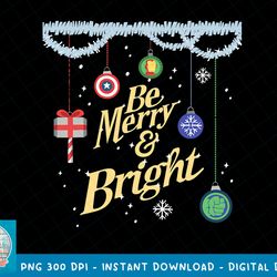 marvel avengers be merry and bright holiday t-shirt copy png sublimate