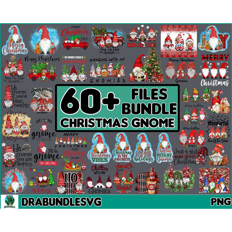 60 Files Christmas Gnome Png Bundle, Merry Christmas Png, Christmas Shirt Png, Funny Christmas Png, Christmas Tree Png, Instant Download.jpg
