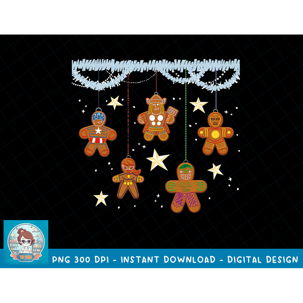 Marvel Avengers Gingerbread Cookie Ornaments Holiday T-Shirt copy.jpg