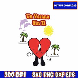 new album svg, bad bunny grupo frontera svg, bad bunny svg, sad heart svg, trendy music svg, instant download