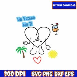 bad bunny svg, un verano sin ti svg, baby benito, clipart sublimation, el conejo malo, nuevo album