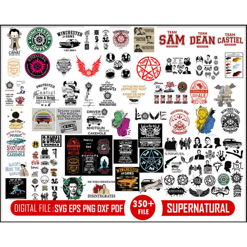 350 Supernatural Svg Bundle, Winchester Brothers Svg, Supernatural Svg Bundle, Dean & Sam Winchester Svg, Supernatural Logo Svg.jpg