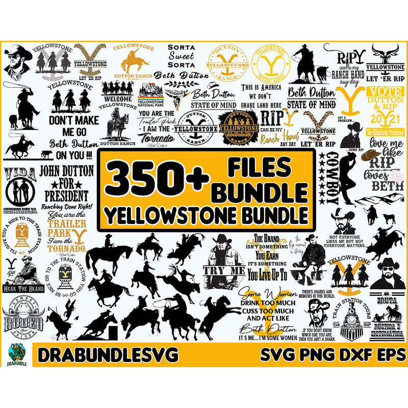 350 Yellowstone bundle svg Digital Dowload, Dutton Ranch, Rip svg, Yellowstone svg,Cut File, Print,Cricut, Kids Silhoutte Instant Dowload.jpg