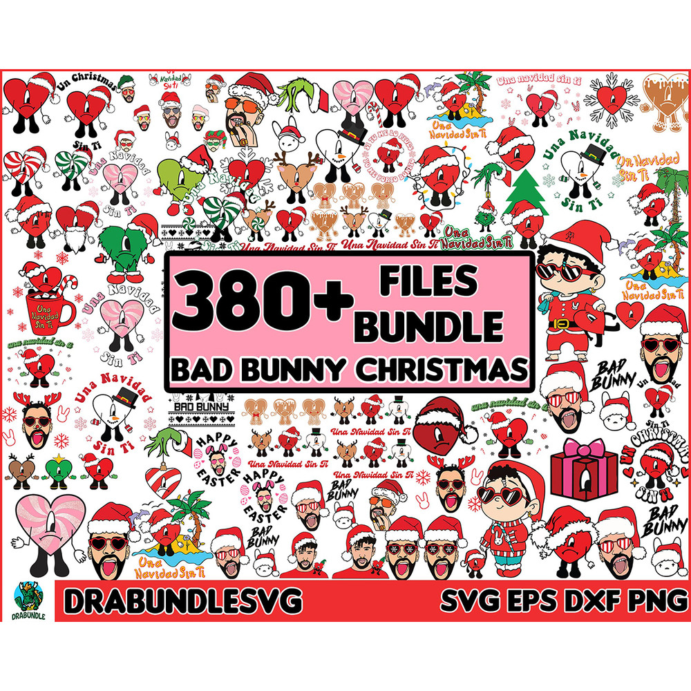 380 Bad Bunny Christmas SVG Bundle, Un Navidad Sin Ti, Un Verano Sin Ti, Bad Bunny Svg, Baby Benito, Bad Bunny Xmas, Digital Instant Download.jpg