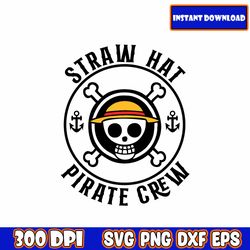 one piece straw hats svg bundle