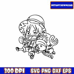unique desig one piece, anime bundle, one piece characters, japanese svg, png,dxf, cartoon svg, anime svg, skull