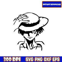 one piece bundle svg, luffy svg, skull svg, prite svg, luffy and friends, anime svg