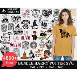 4800 harry potter svg, eps, png, dxf , file cut , for cricut, silhouette , digital download, instant download