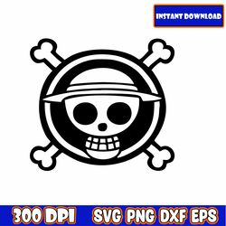 one piece straw hats svg bundle