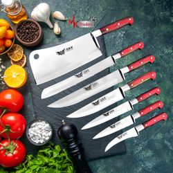7-piece collection of chef and kitchen knives for peeling knives cooking utensils, kitchen cooking knife set japanese