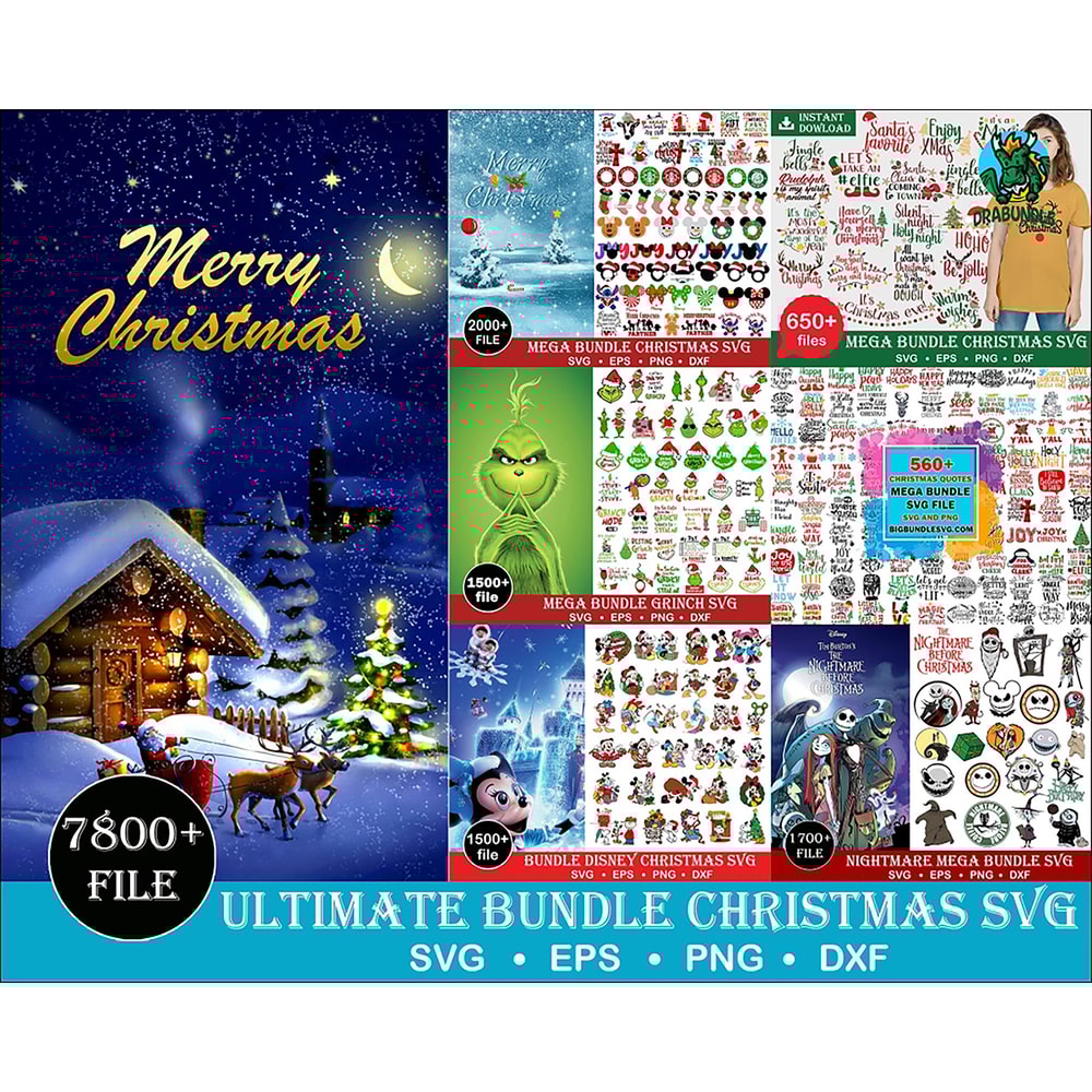7800 Ultimate Christmas Bundle svg, Merry Christmas svg, Christmas lights svg, christmas svg, snowman svg, Christmas santa svg, Mickey Christmas svg.jpg