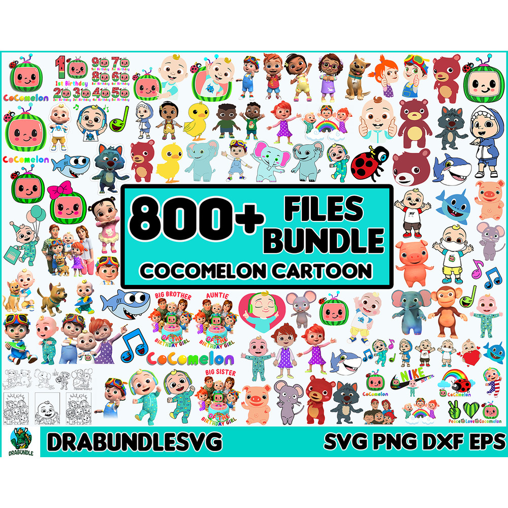 800 Files Cocomelon Bundle Svg, Cocomelon Svg, Cocomelon Svg, Family Cocomelon Svg, Happy Birthday Svg,Cocomelon Mega Bundle Svg Instant Download.jpg