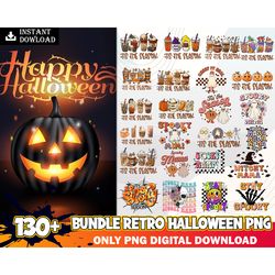 bundle 130 retro halloween png ,halloween horror movies characters bundle png printable, png files for sublimation desig