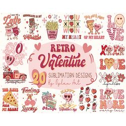 retro valentine sublimation bundle, valentine's day png, retro valentine png, be my valentine png, funny valentine png h