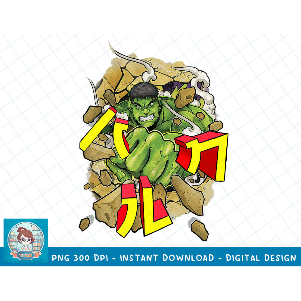 Marvel Avengers Hulk Kanji Punch Graphic T-Shirt T-Shirt copy.jpg