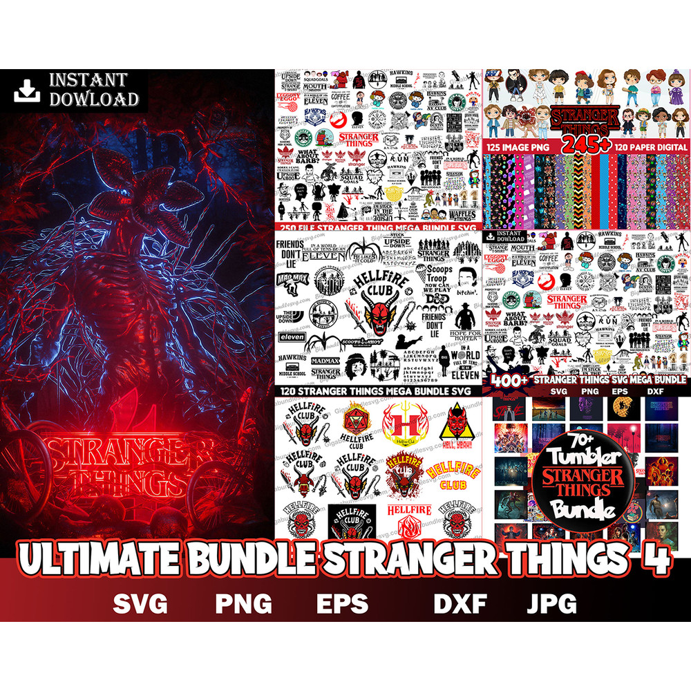 Ultimate Bundle Stranger Things SVG Bundle, Stranger Things PNG Bundle, Stranger Things Bundle, Stranger Things Cut Files, Stranger Things Prints Font Svg.jpg
