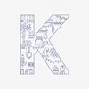 Letter K cross stitch pattern