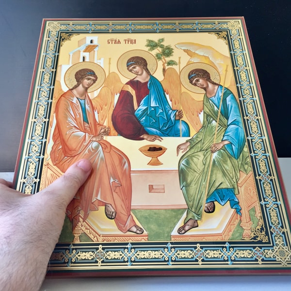 Andrei Rublev: The Holy Trinity - Copy | Wooden Orthodox Ico - Inspire ...