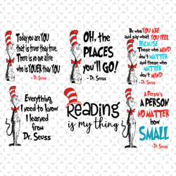 dr seuss quotes svg bundle, dr seuss svg, dr seuss quotes, quotes svg, cat in the hat svg, book quote svg, dr seuss book