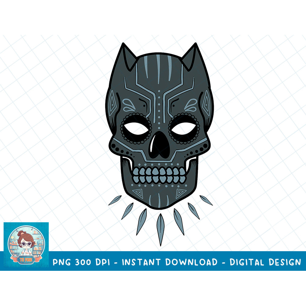 Marvel Black Panther Sugar Skull Graphic T-Shirt T-Shirt copy.jpg