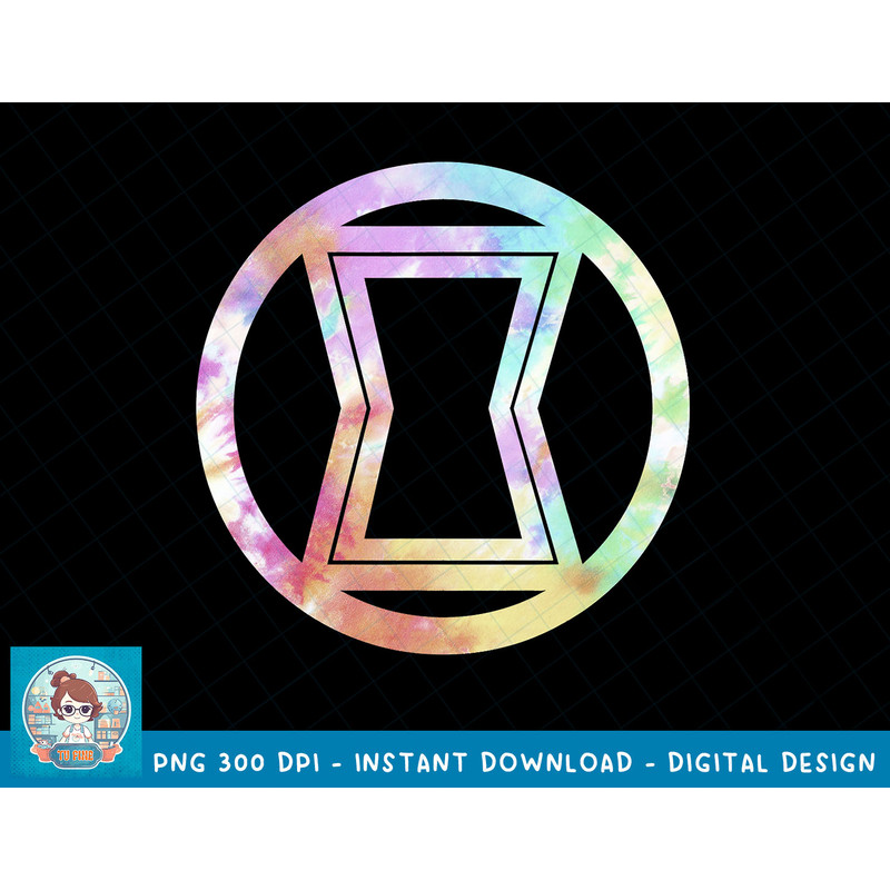 Marvel Black Widow tie Dye Symbol Graphic T-Shirt T-Shirt copy.jpg