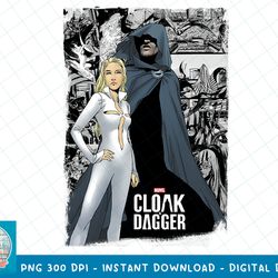 marvel cloak & dagger comic panel graphic t-shirt t-shirt copy png sublimate